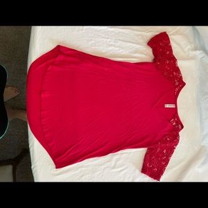 Cute too with lace sleeves